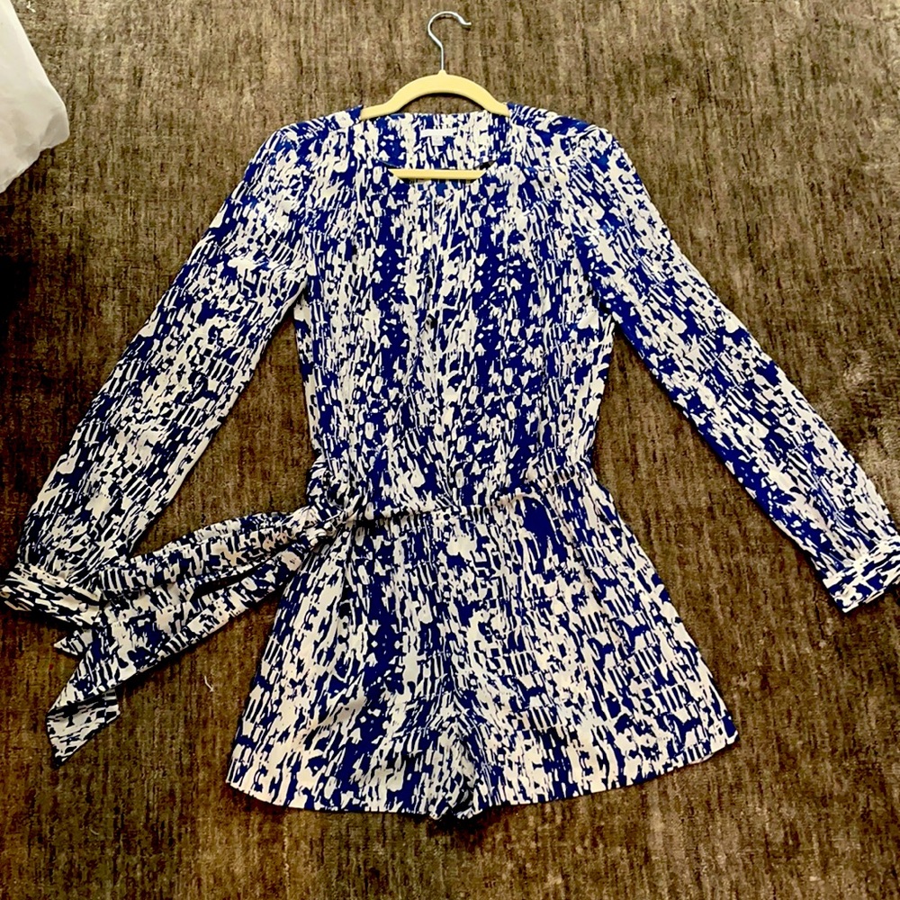 Blue and white romper!